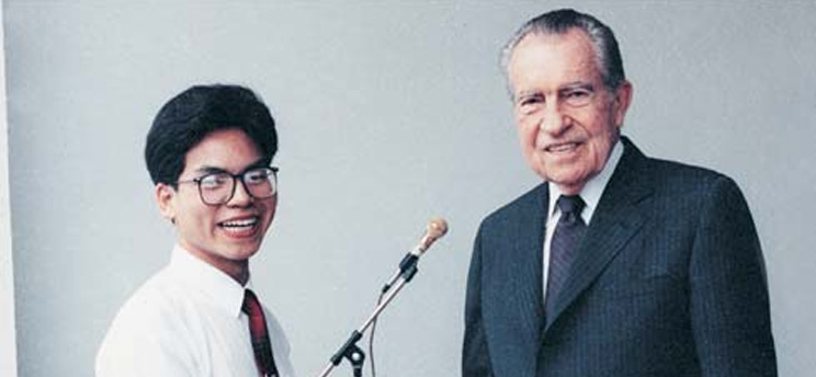 邱少懷先生與美國前總統尼克松先生